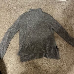 Turtle neck fleece sweater